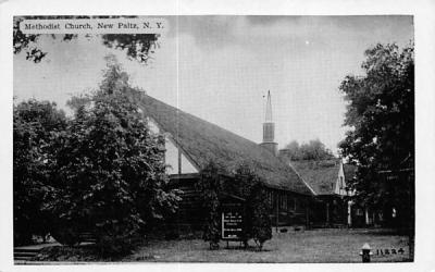 Methodist Church New Paltz, New York Postcard