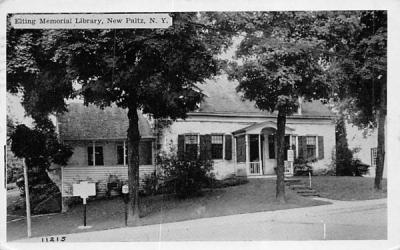 Eliting Memorial Library New Paltz, New York Postcard