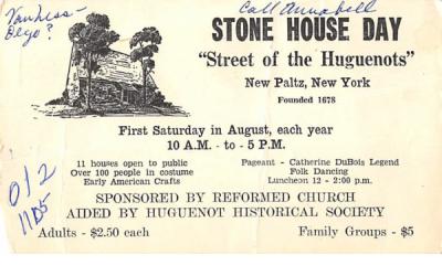 Street of Huguenots New Paltz, New York Postcard