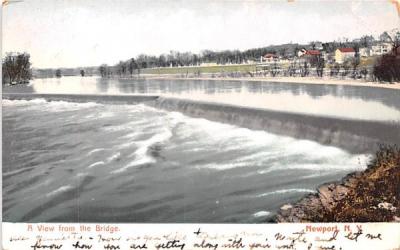 View from the Bridge Newport, New York Postcard