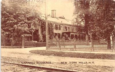 Campbell Residence New York Mills, New York Postcard