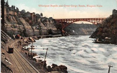 Whirlpool Rapids & Great Gorge Route Niagara Falls, New York Postcard