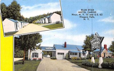 Blue Star Motel Cabins Niagara Falls, New York Postcard