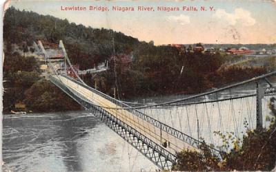 Lewiston Bridge Niagara Falls, New York Postcard