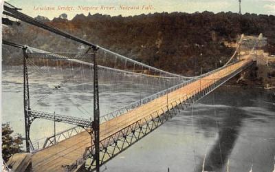 Lewiston Bridge Niagara Falls, New York Postcard