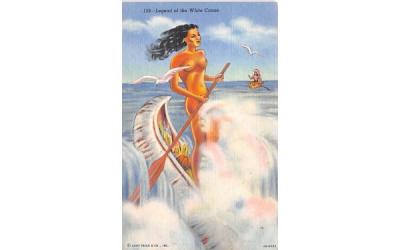 Legend of the White Canoe Niagara Falls, New York Postcard
