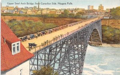 Upper Steel Arch Bridge Niagara Falls, New York Postcard