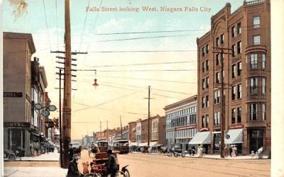 Falls Street Niagara Falls, New York Postcard
