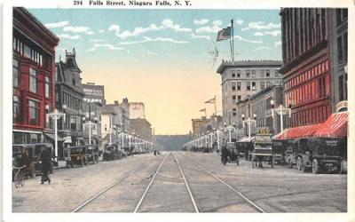 Falls Street Niagara Falls, New York Postcard