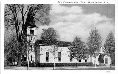 First Congregational Church North Collins, New York Postcard