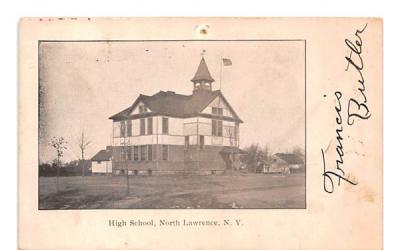 High School North Lawrence, New York Postcard