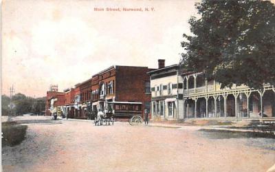 Main Street Norwood, New York Postcard