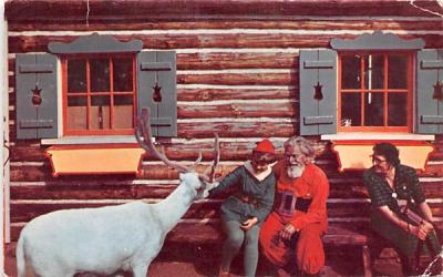 Santa and Gnome North Pole, New York Postcard