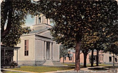 Presbyterian Church Northville, New York Postcard