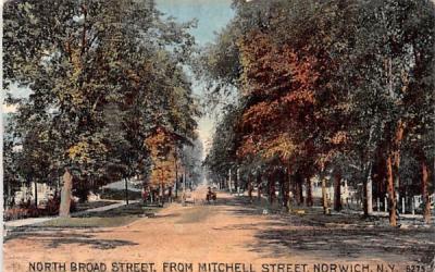 North Broad Street Norwich, New York Postcard