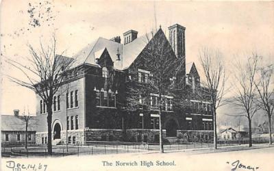 Norwich High School New York Postcard