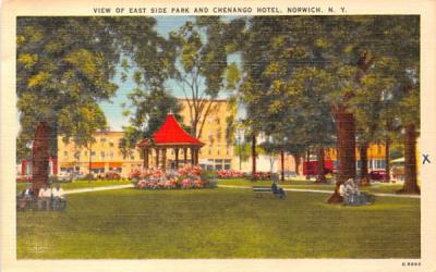 East Side Park Norwich, New York Postcard