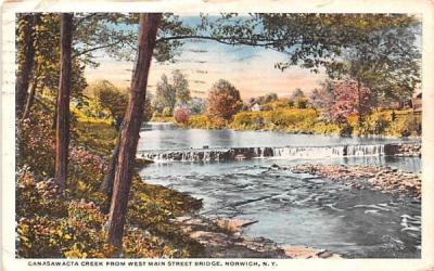 Canasawacta Creek Norwich, New York Postcard