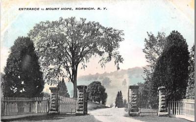 Mount Hope Norwich, New York Postcard