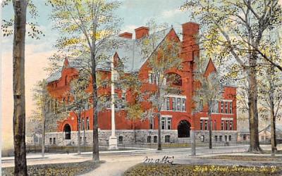 High School Norwich, New York Postcard