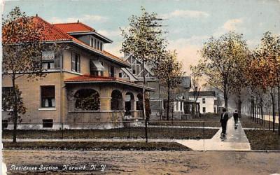 Residence Section Norwich, New York Postcard