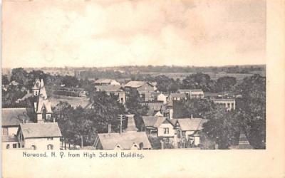 From High School Building Norwood, New York Postcard