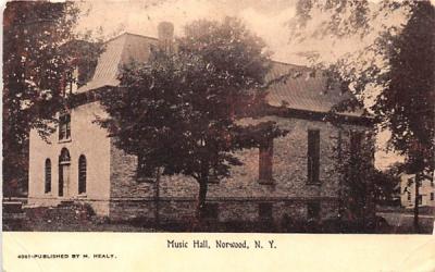 Music Hall Norwood, New York Postcard