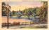 Lake at Downing Park Newburgh, New York Postcard
