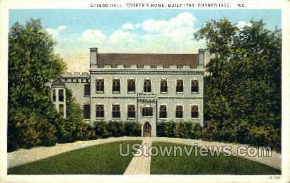 Otsego Hall, Cooper's Home - Oneonta, New York NY Postcard