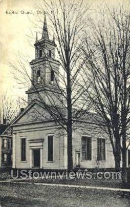 Baptist Church - Otego, New York NY Postcard