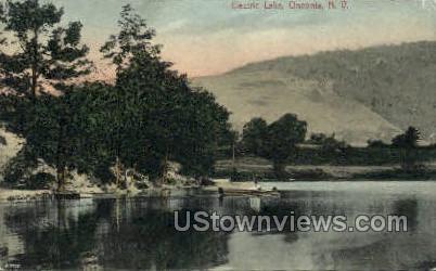 Electric Lake - Oneonta, New York NY Postcard