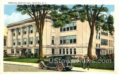 Oneonta High School - New York NY Postcard