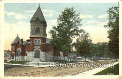 First Baptist Church - Oneonta, New York NY Postcard