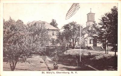 St Mary's Obernburg, New York Postcard