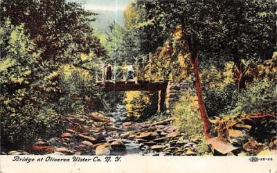 Bridge  Oliverea, New York Postcard