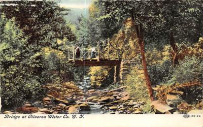 Bridge Oliverea, New York Postcard