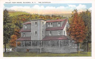 Valley View House Oliverea, New York Postcard