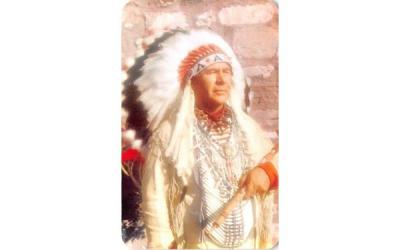 Indian Chieftain Old Fort Niagara, New York Postcard