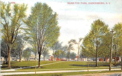 Hamilton Park Ogdensburg, New York Postcard