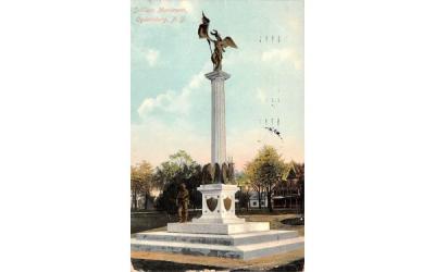 Soldiers Monument Ogdensburg, New York Postcard