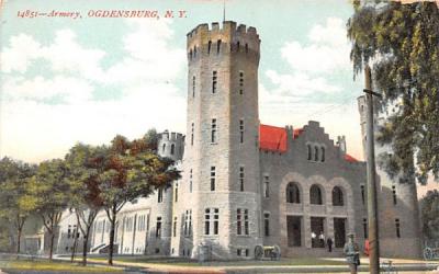 Armory Ogdensburg, New York Postcard