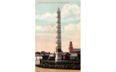 Father Piquet's Monument Ogdensburg, New York Postcard