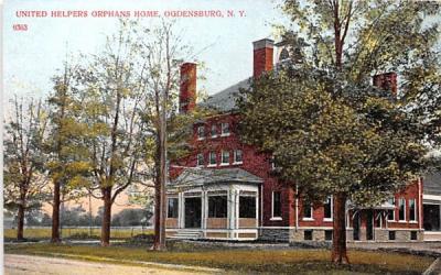 United Helpers Orphans Home Ogdensburg, New York Postcard
