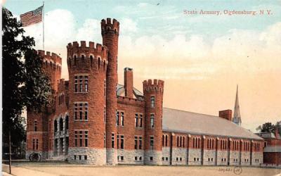 State Armory Ogdensburg, New York Postcard