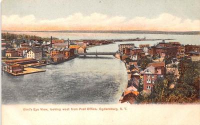 From Post Office Ogdensburg, New York Postcard