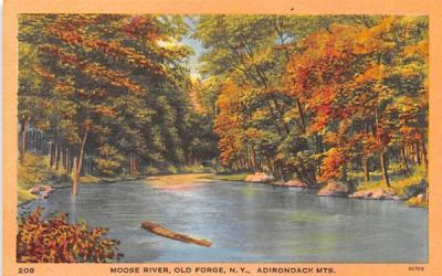 Moose River Old Forge, New York Postcard