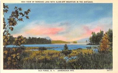 Rondaxe Lake Old Forge, New York Postcard