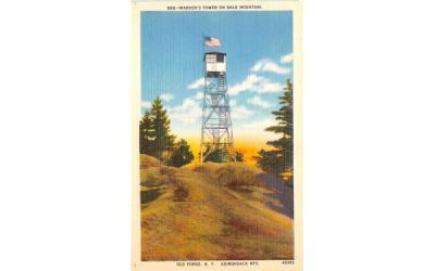 Warden's Tower Old Forge, New York Postcard