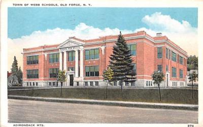 Town of Webb Schools Old Forge, New York Postcard