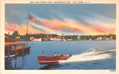 Old Forge Lake New York Postcard